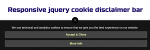 Responsive-jquery-cookie-disclaimer-bar