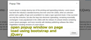 bootstrap-popup