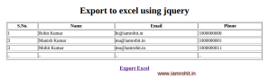 export-to-excel-jquery